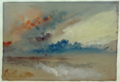 Estudio de nubes de Joseph Mallord William Turner